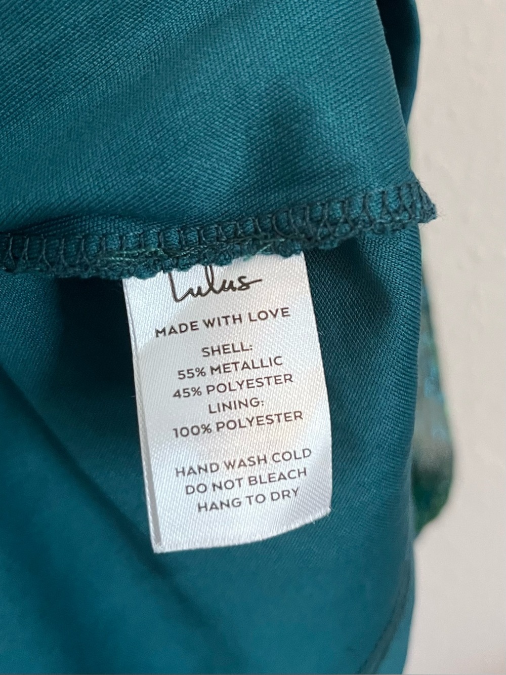 Lulus Glamorous Glitz Shiny Teal Green One-Shoulder Maxi Dress Sz Large Long - Picture 9 of 13